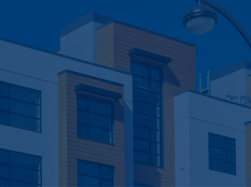 Exterior of a condominium building